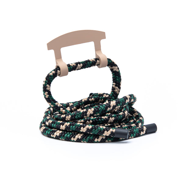 Бежево-зелений шнурок